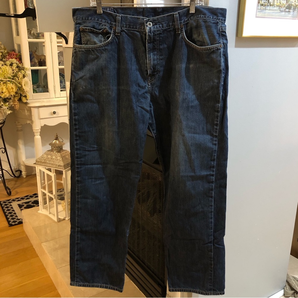 Lucky Brand Men’s Short Inseam Denim Blue Jeans